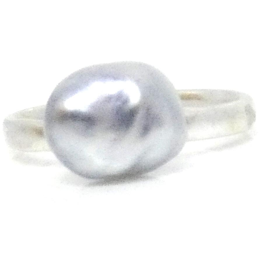 Blue Keishi South Sea Pearl Ring